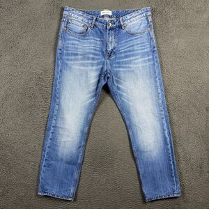 Spier & Mackay Jeans Mens 36 (Fits 34x29) Blue Contemporary Fit Light Wash Denim